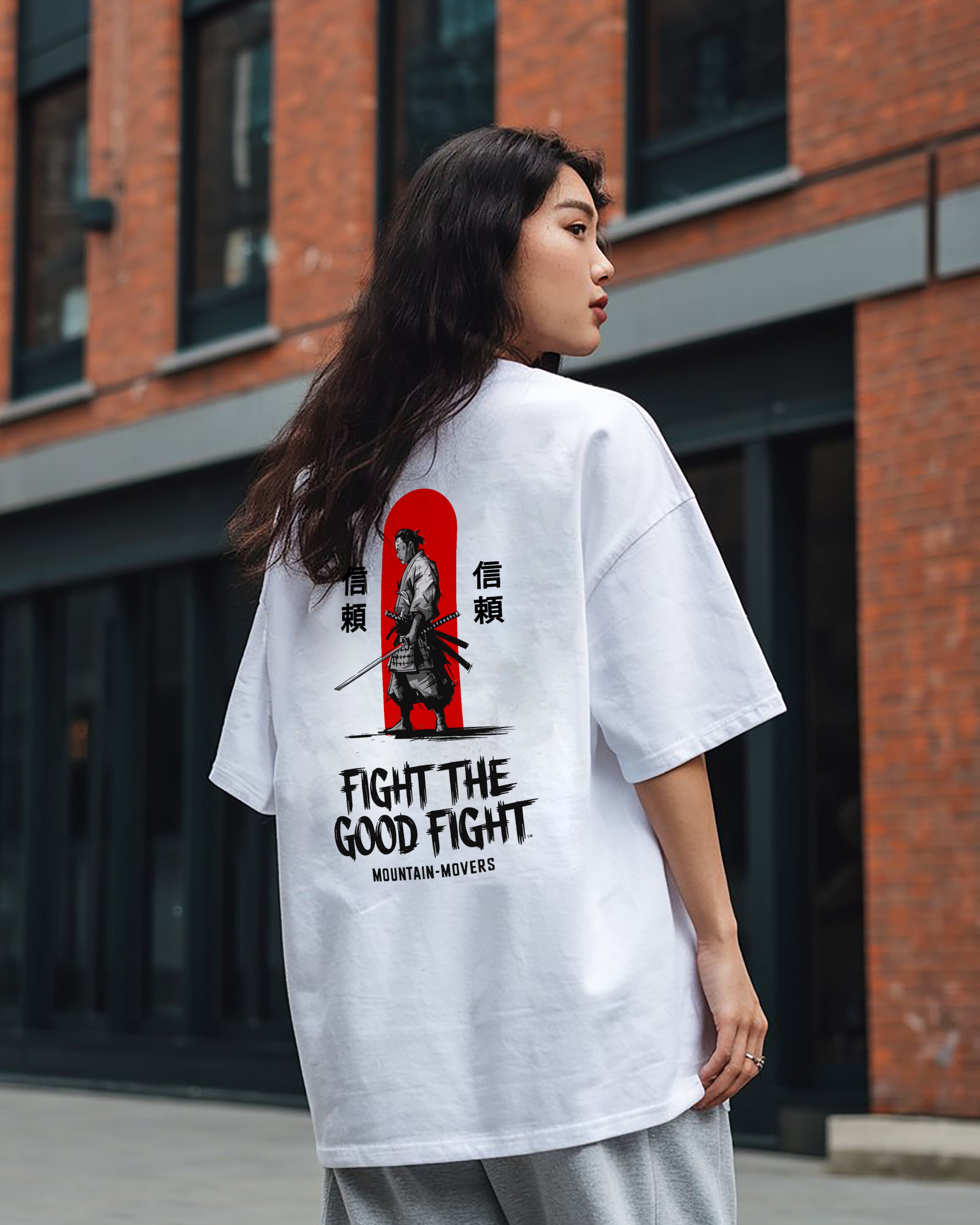 Fight the Good Fight Samurai T-Shirt